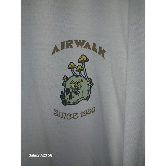 Airwalk 3XL Men's  Long Sleeve White Tee - Picture 2 of 7